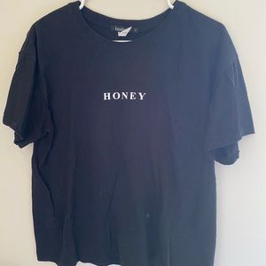 Boohoo honey tee